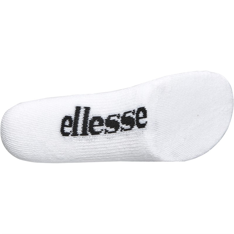 Ellesse Three Pack No Show Socks White