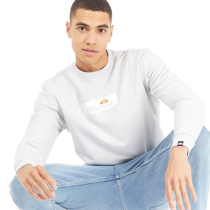 Buy Ellesse Mens Muyanka Sweatshirt Light Grey