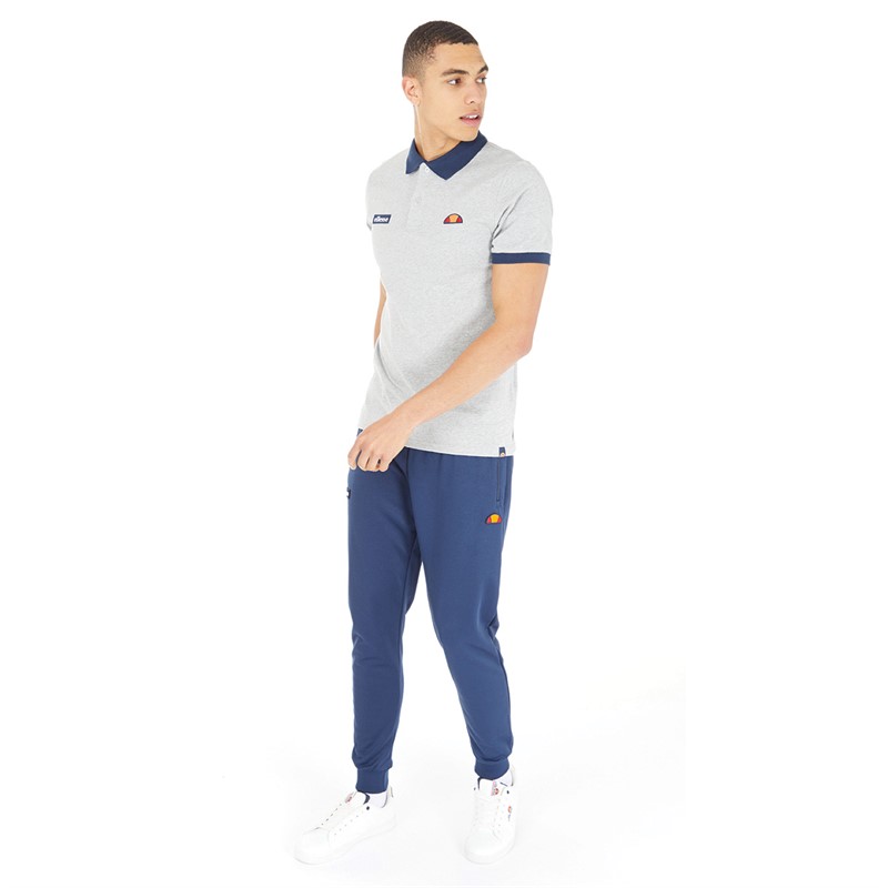Ellesse Mens Lessepsia Polo Grey Marl