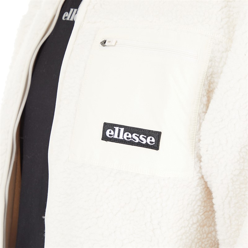 Ellesse Mens Este Full Zip Jacket Off White