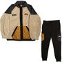 Ellesse Boys Sherpa Full Zip Jacket And Joggers Cream