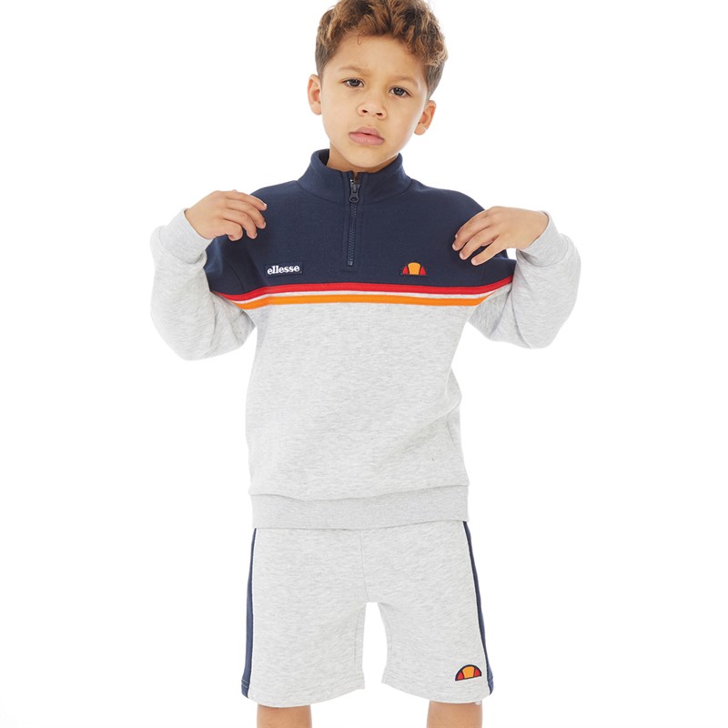 Ellesse Ensemble Sweat-Shirt et Short Garçon Gris/Marine