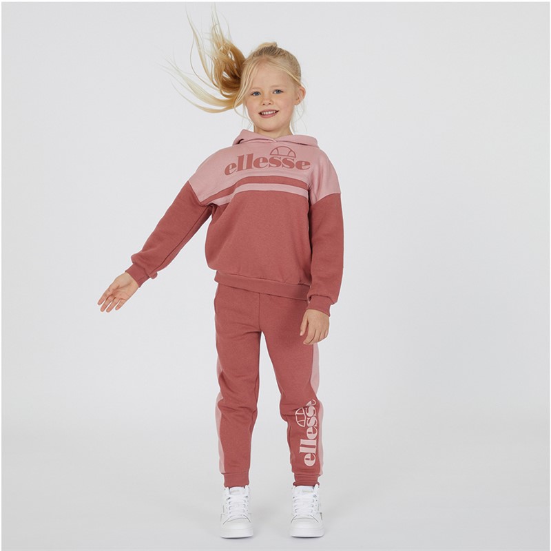 Ellesse Girls Bria Hoodie And Joggers Set Dusky Pink