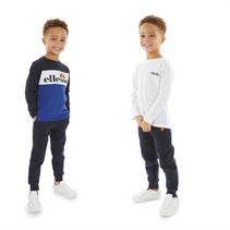 Ellesse Jongens Enrico Twee-pack T-shirts en Joggingbroek Set Navy/Wit