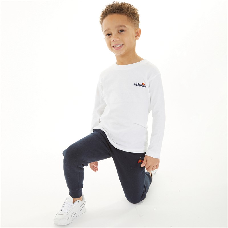 Ellesse  Junge Enrico 2er-Pack T-Shirts und Jogginghose Set Marineblau/Weiß