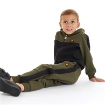 Ellesse Ensemble Sweat à Capuche et Jogging Garçon Kaki/Noir