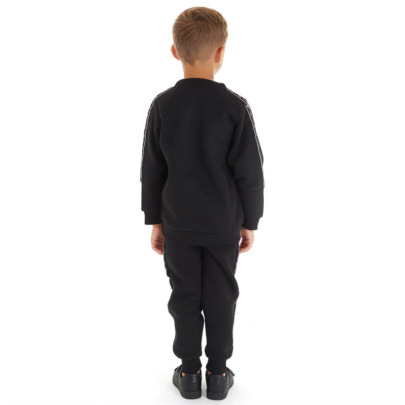 Ellesse Boys Bosco Sweatshirt And Joggers Set Black/White