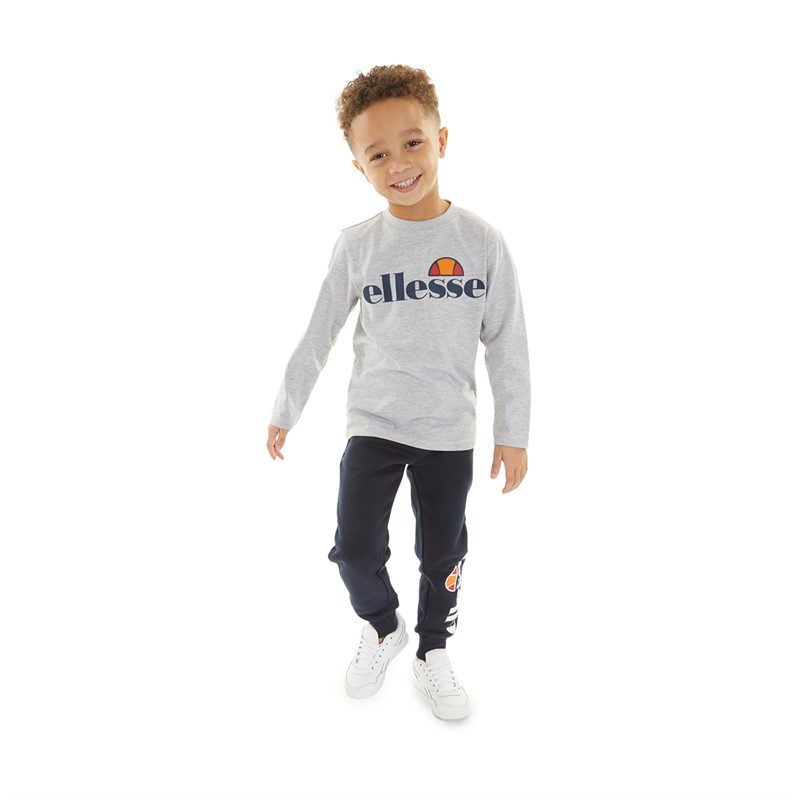 Ellesse Twee-pack T-shirts en joggers set voor Jongens Romeo marineblauw/grijs