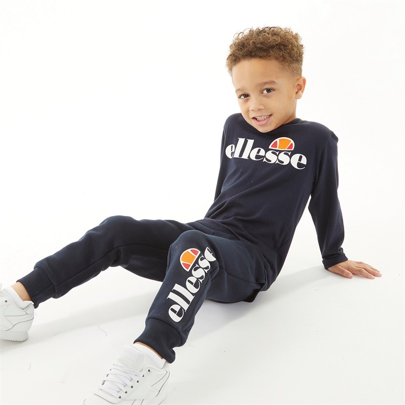 Ellesse Twee-pack T-shirts en joggers set voor Jongens Romeo marineblauw/grijs