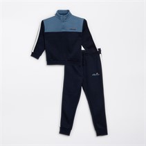 Ellesse Boys Marcello 1/2 Zip Funnel Neck Top And Joggers Set Navy