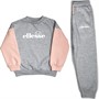 Ellesse Girls Logo Tracksuit Pink