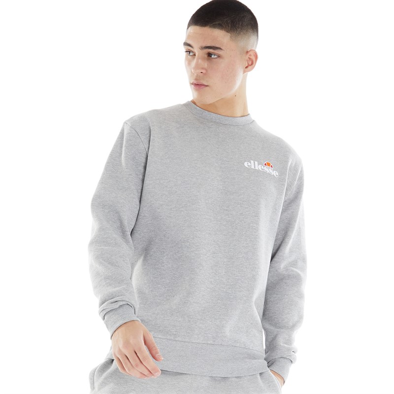 Ellesse Mens Lubrense Sweatshirt Grey Marl