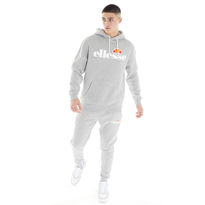 Ellesse Mens Nerano Hoodie Grey Marl