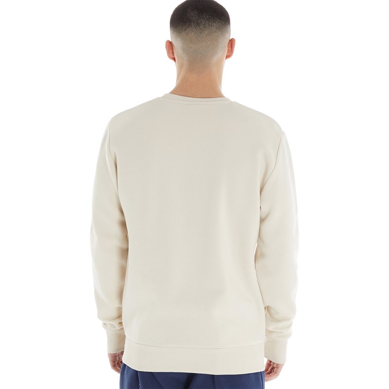 Ellesse Mens Faraglioni Sweatshirt Off White