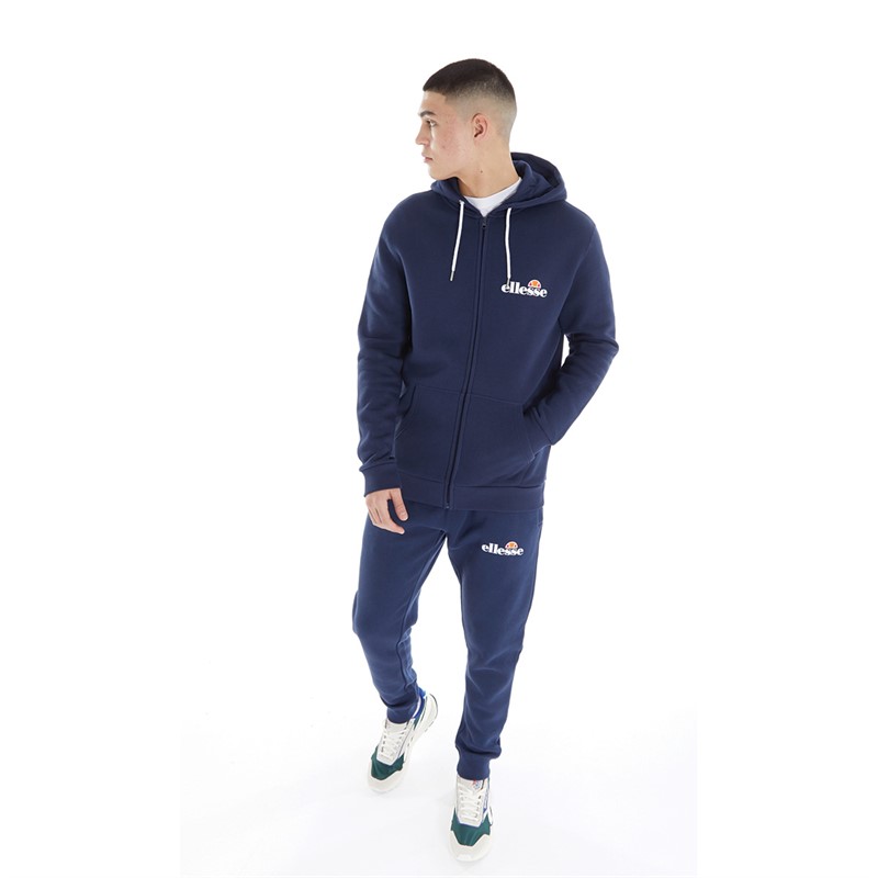 Ellesse Mens Montercorba Full Zip Hoodie Navy