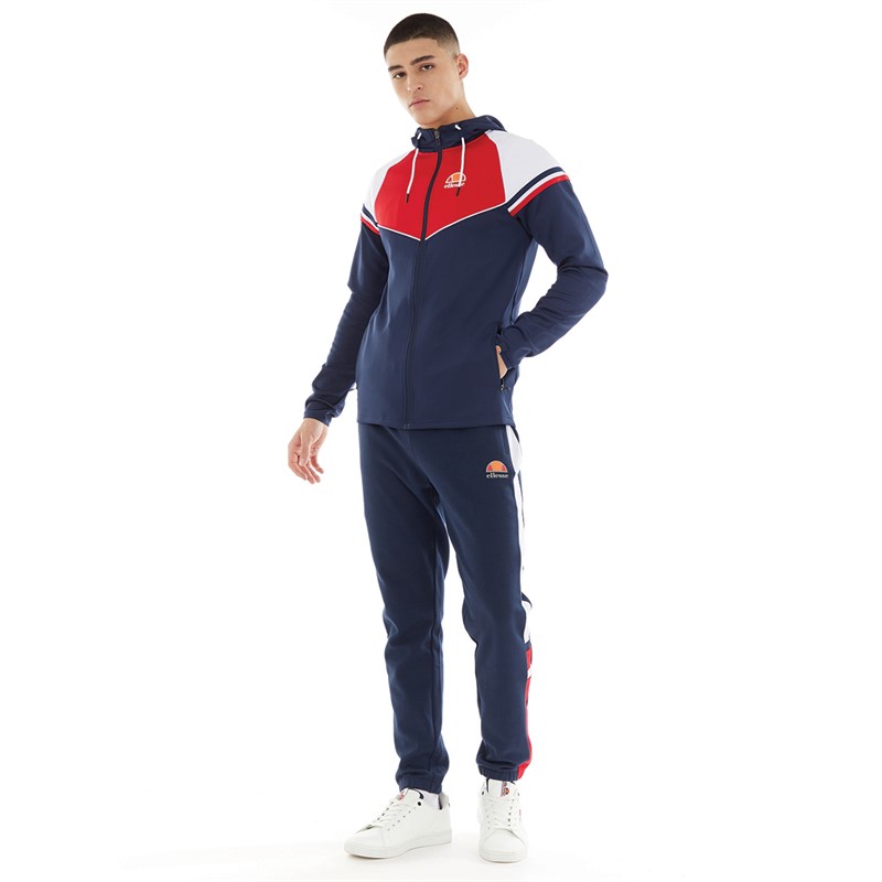 Ellesse Mens Mianta Full Zip Poly Hoodie Navy