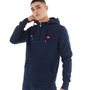 Ellesse Mens Basilica 1/4 Zip Hoodie Navy