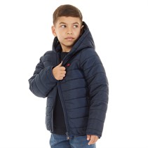 Ellesse Kids Boys Vinchenzo Hooded Padded Jacket Navy