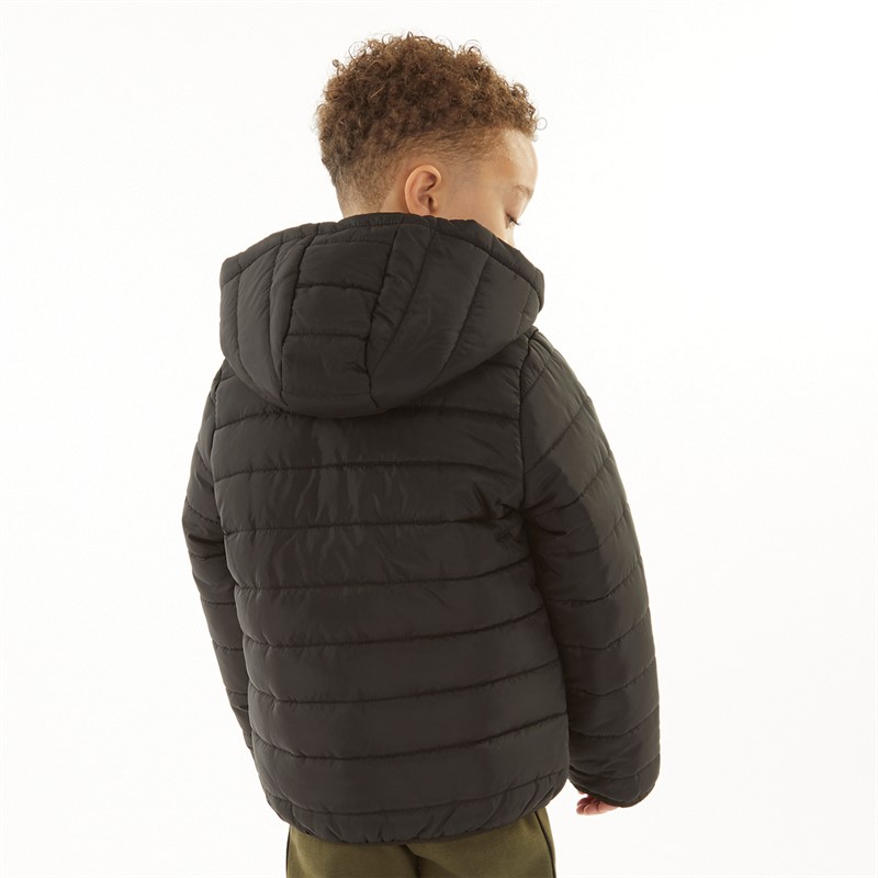 Ellesse Boys Gallio Hooded Padded Jacket Black