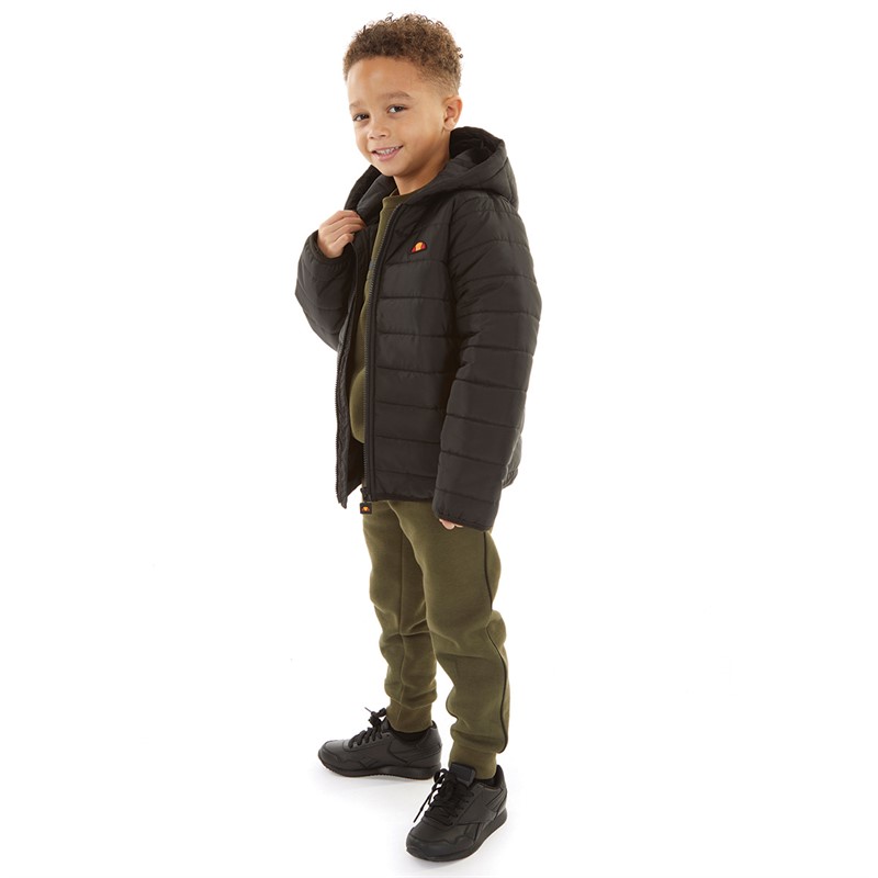 Ellesse Boys Gallio Hooded Padded Jacket Black