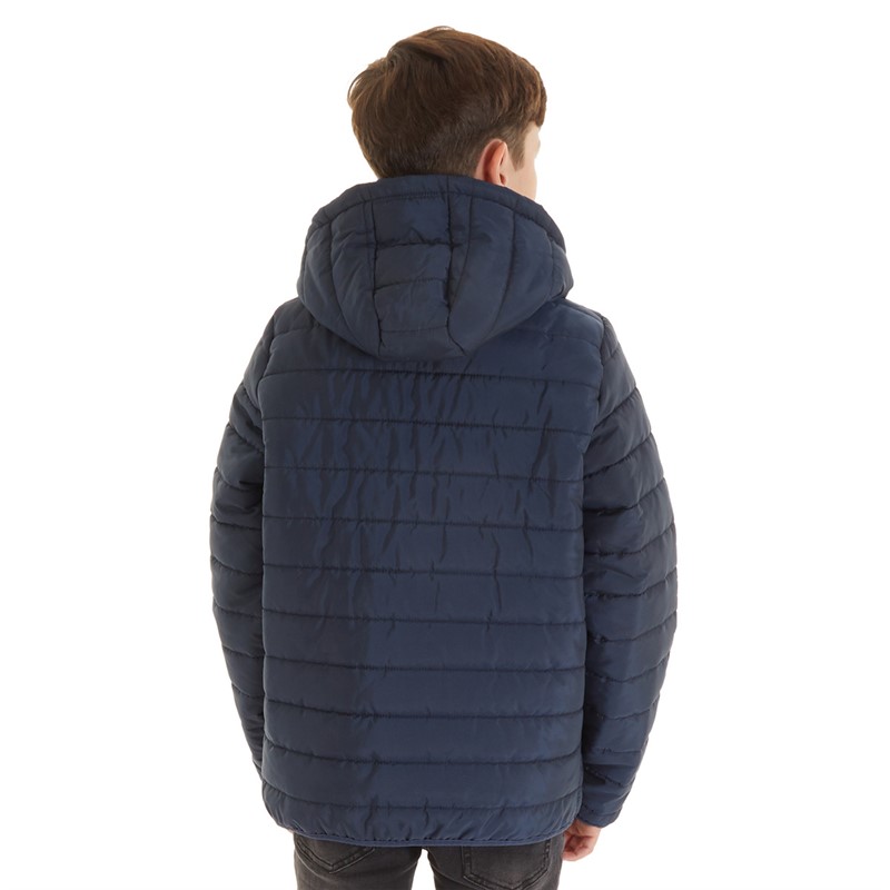 Ellesse Junior Boys Vinchenzo Hooded Padded Jacket Navy