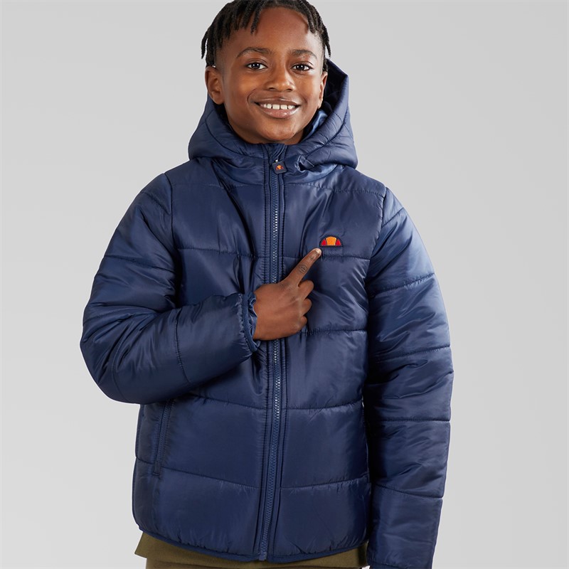 Ellesse Junior Boys Vinchenzo Hooded Padded Jacket Navy