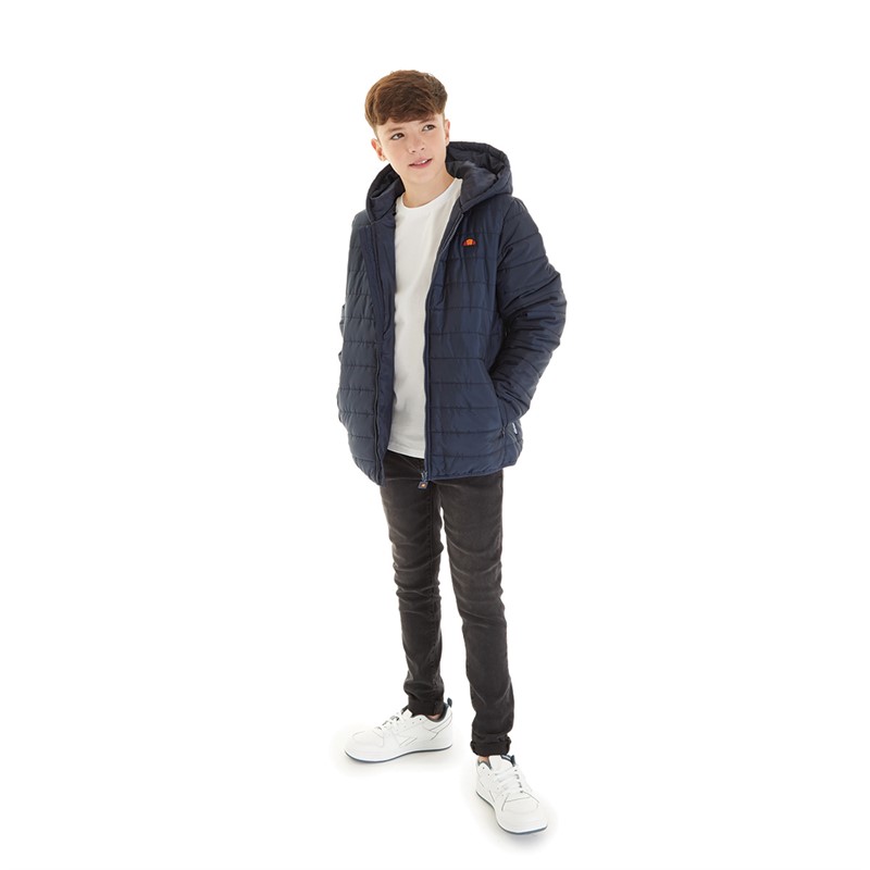 Buy Ellesse Junior Boys Vinchenzo Hooded Padded Jacket Navy