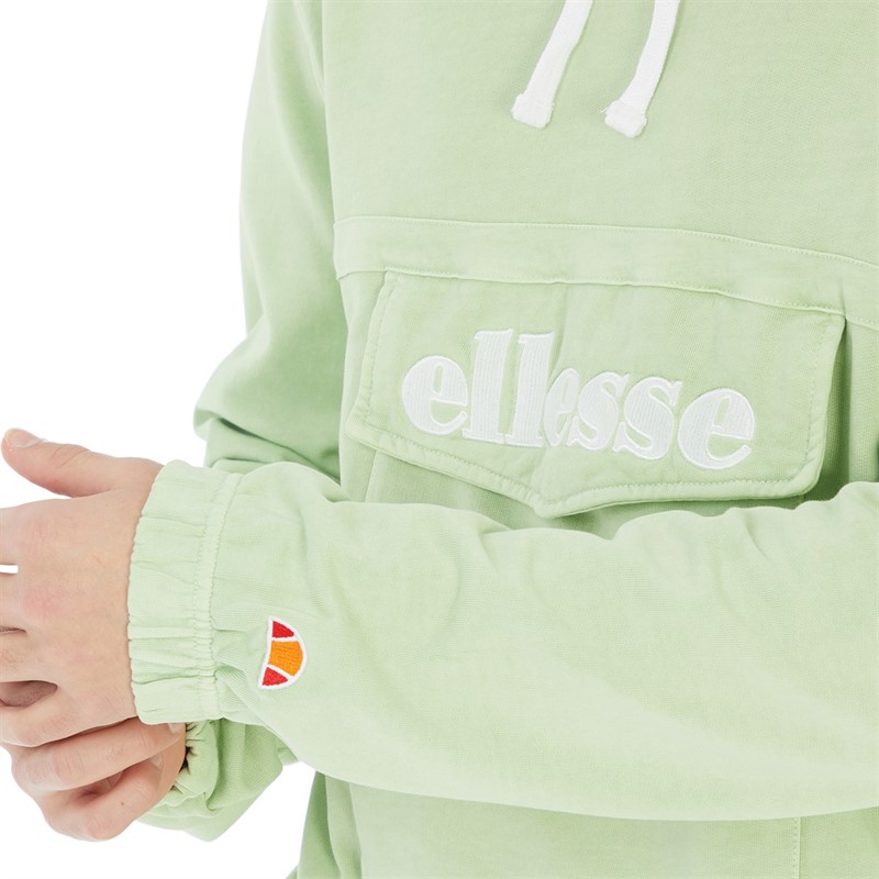 Ellesse Mens Vassilym Pocket Hoodie Green