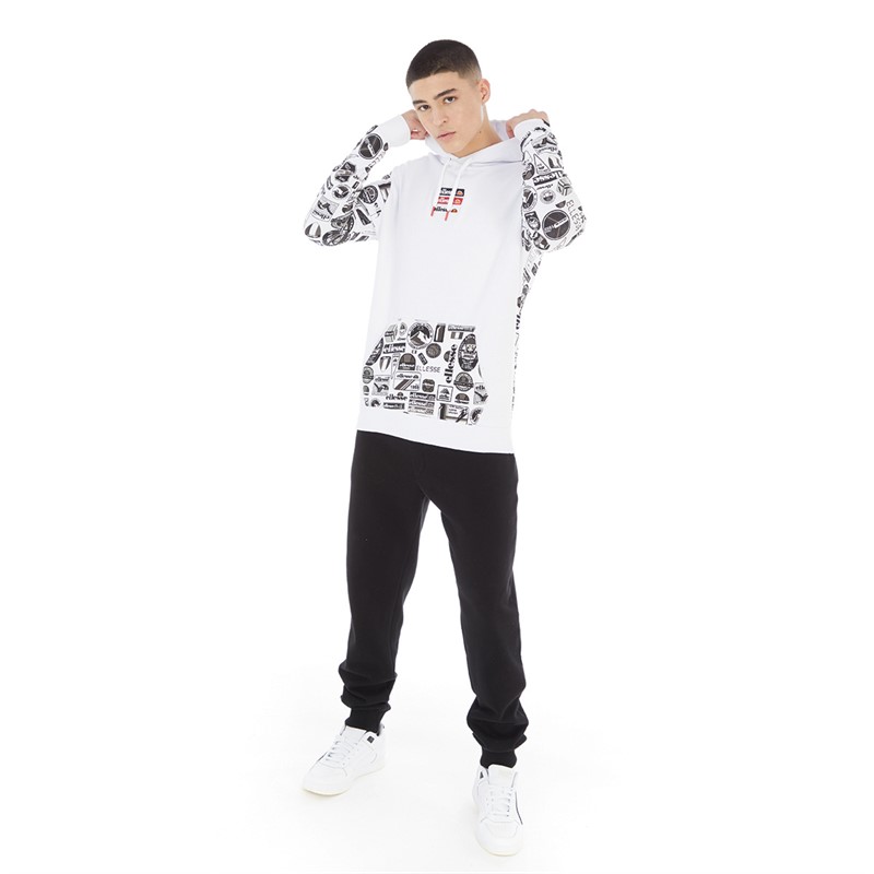 Ellesse Mens Endol Graphic Hoodie White