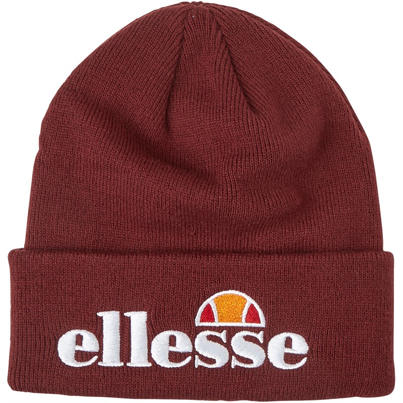 Buy Ellesse Velly Cuffed Beanie Hat Burgundy