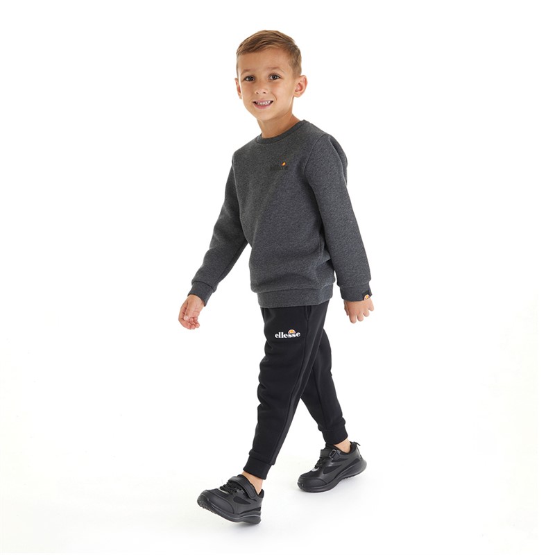 Ellesse Boys Cian Gilet Hoodie And Joggers Set Black/Grey