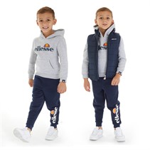 Ellesse Boys Finn Gilet Hoodie And Joggers Set Navy/Grey