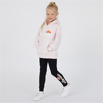 Ellesse Girls Anya Logo Hoodie And Leggings Set Pink/Black