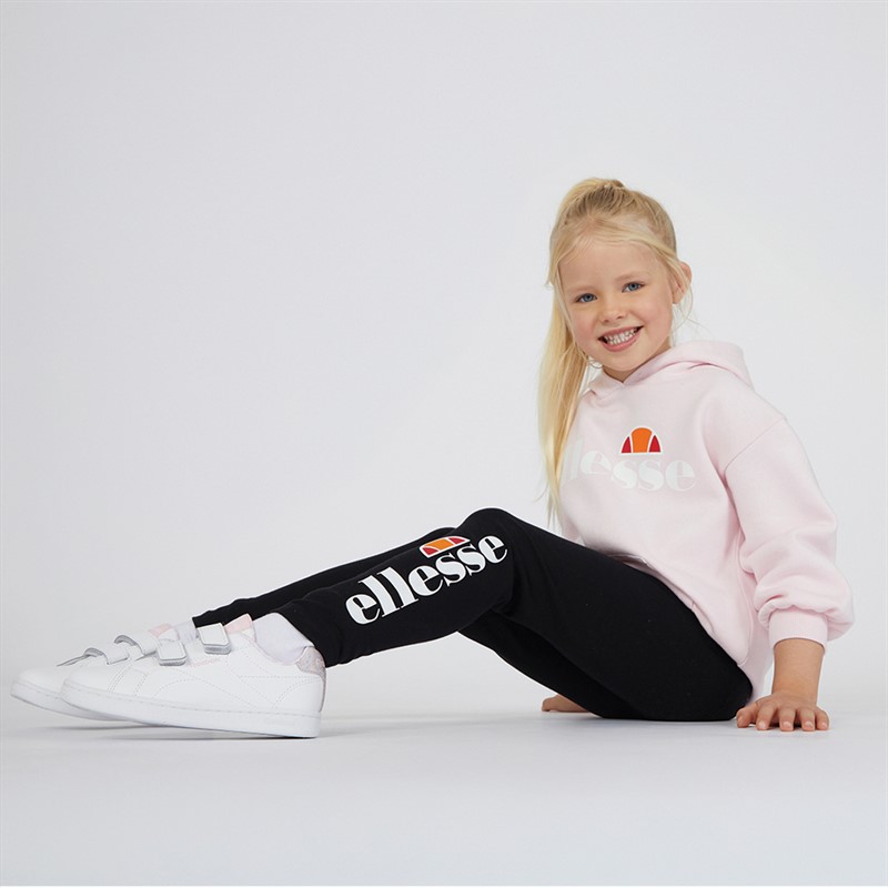 Ellesse Girls Anya Logo Hoodie And Leggings Set Pink/Black