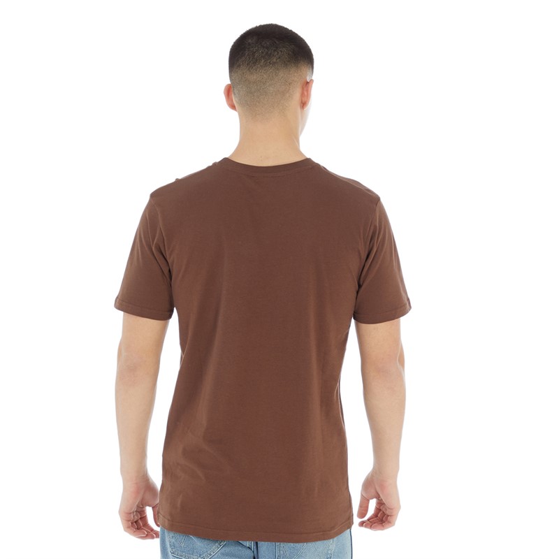 Ellesse Ollio T-Shirt Uomo, Regular Fit, 100% Cotone, Con Stampa Plastisol E Collo A Costine