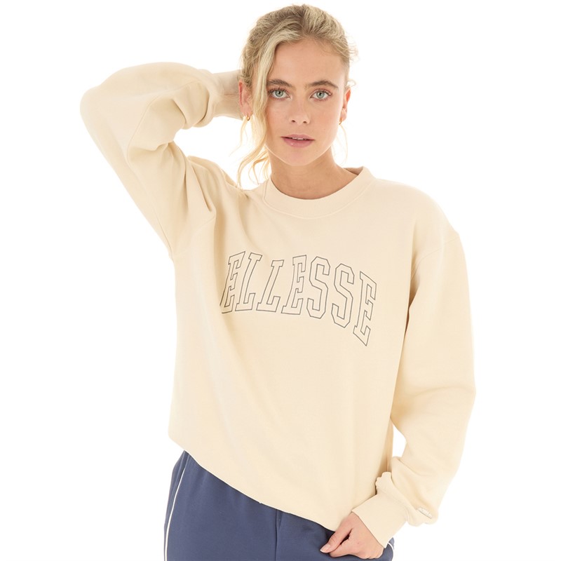 Ellesse Womens Eoardo Sweatshirt Off White