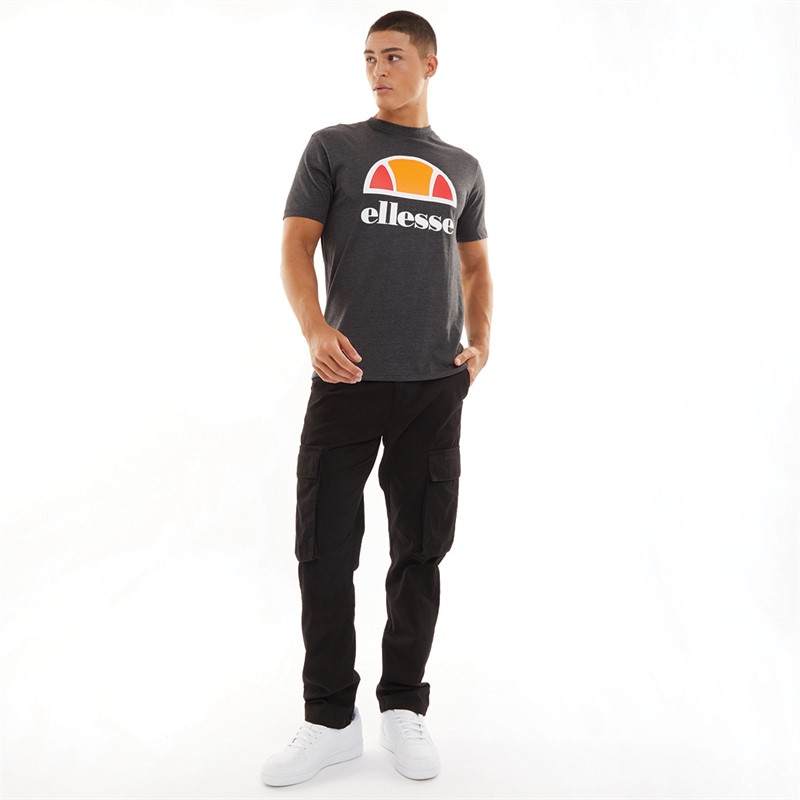 Ellesse Mens Ecrillo Logo T-Shirt Black Marl