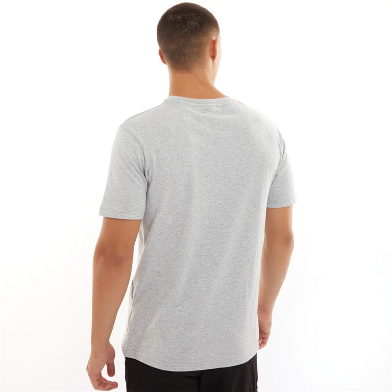 Ellesse Mens Stiglione Logo T-Shirt Grey Marl