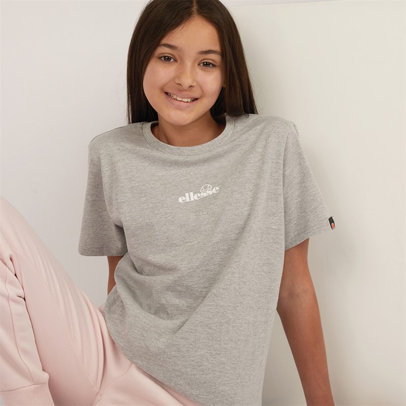 Ellesse Junior Girls Durare T-Shirt Grey Marl