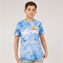 Ellesse Junior Boys Malia Tie Dye T-Shirt Light Blue Tie Dye
