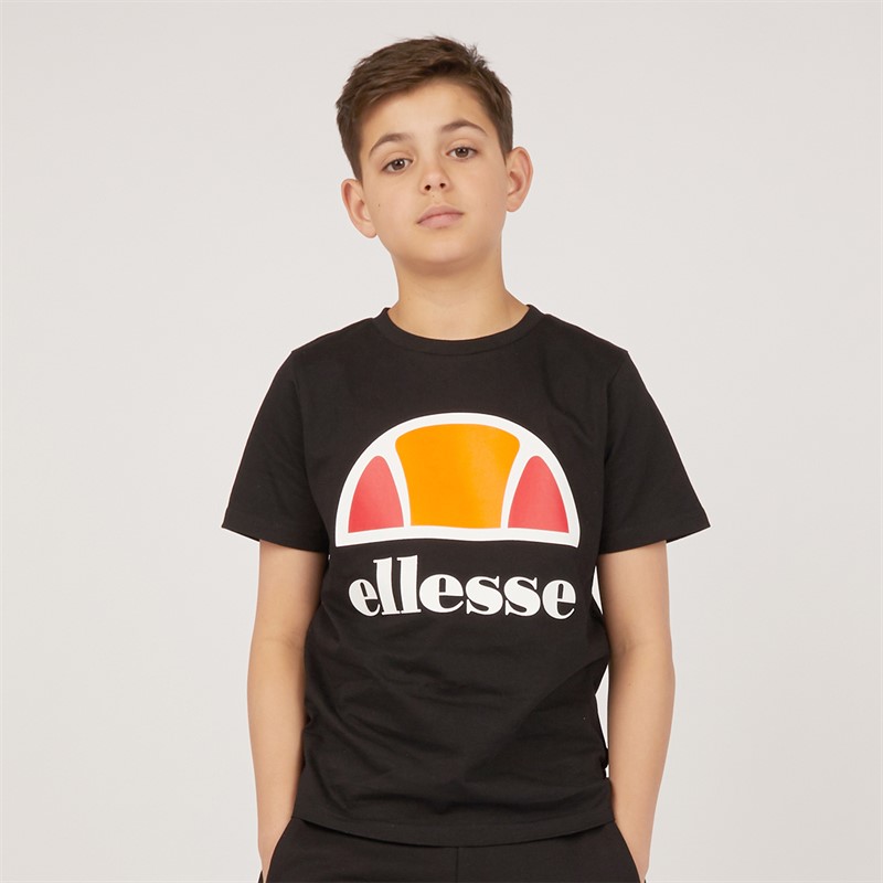 Ellesse Junior Boys Ecrille Logo T-Shirt Black