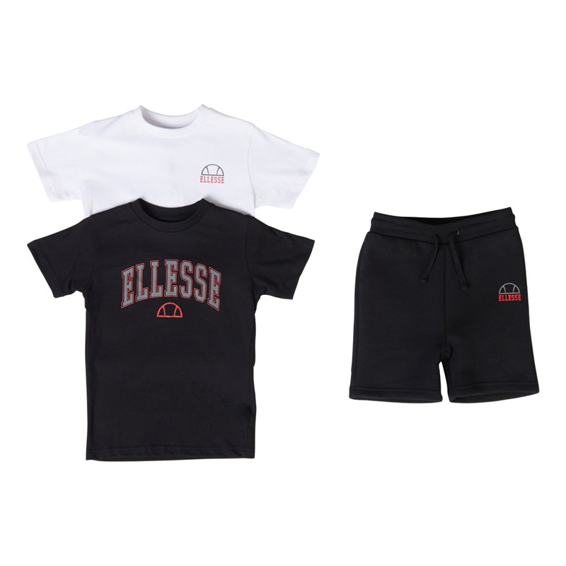 Ellesse Jongens T-shirt en Shorts Set Zwart