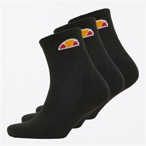 Ellesse Tallo Drei Paar Knöchelsocken Schwarz