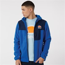 Ellesse Mens Drago Hooded Fleece Jacket Blue