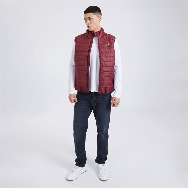 Ellesse Herren Portina Westen Burgunderrot