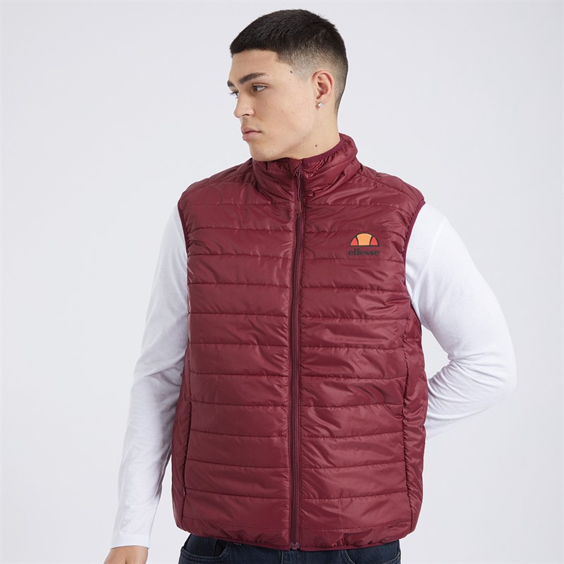 Ellesse Herren Portina Westen Burgunderrot