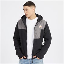 Ellesse Mens Drago Hooded Fleece Jacket Black