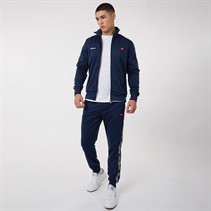 Ellesse Herentrui Giraldo Taped Poly Trainingspak Marineblauw