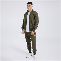 Ellesse Mens Giraldo Taped Poly Tracksuit Khaki