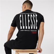 Ellesse T-Shirt Herren Retanna Rückseitiges Logo Schwarz